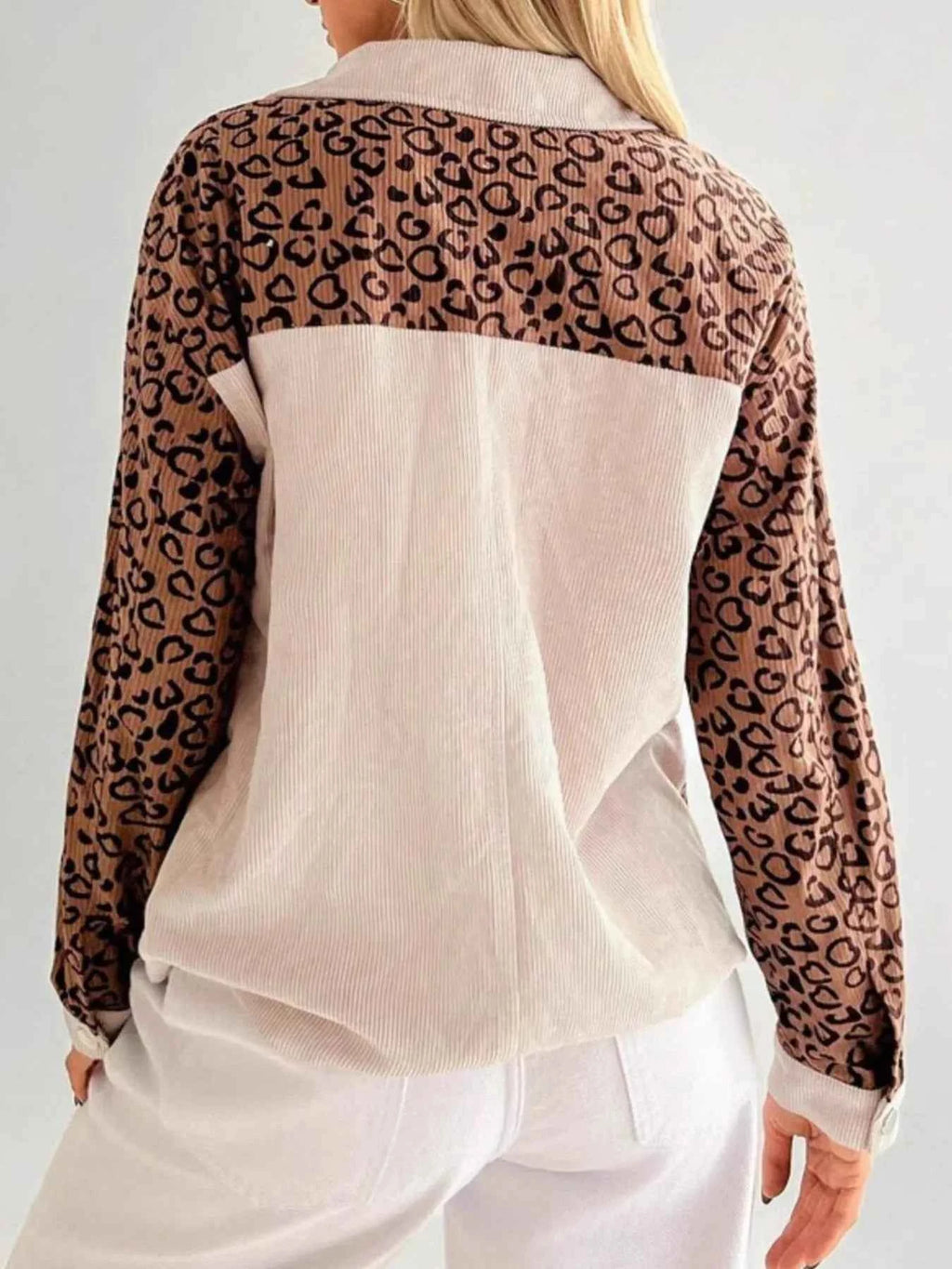 Leopard Long Sleeve Jacket with Chest Pockets c5cabbc0-7ad1-42bf-8ae9-3112999089b8-Max-Origin