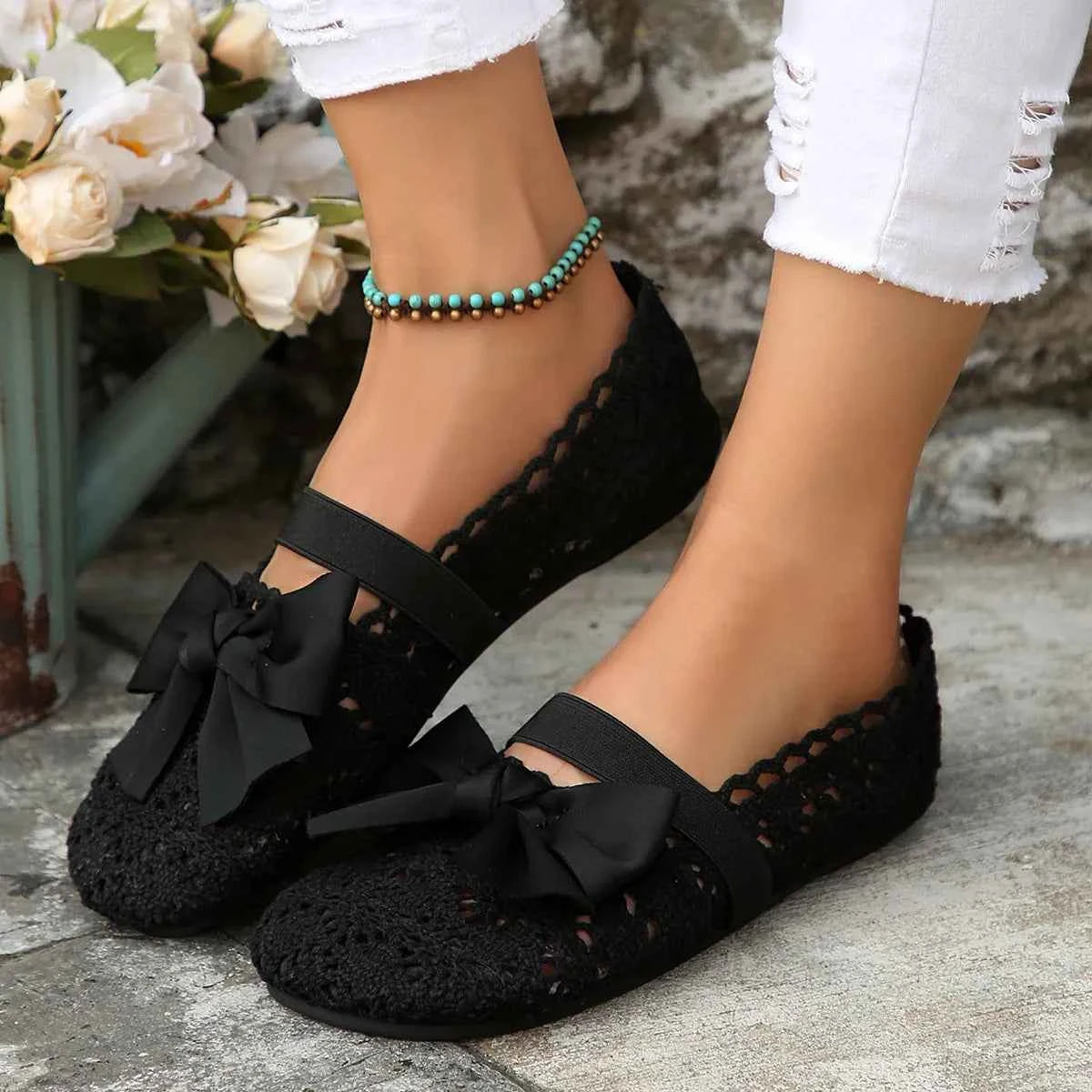 Bow Round Toe Flat Slip-Ons c620b3bfa22c4d5ab744f12b56ed7132-Max-Origin