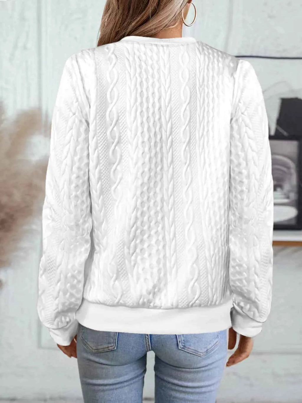 Texture Zip Up Long Sleeve Jacket c6363966793f49baaaf8a11709d42cb5-Max-Origin