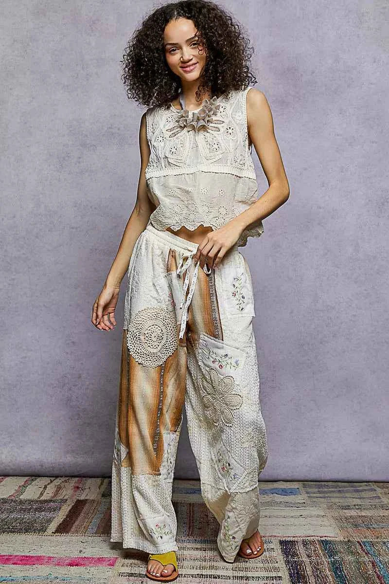 POL Sleeveless Flowy Fit Crochet Top with Scalloped Border Accents c6499215-027a-4ff5-9369-7d3952b05d05-Max-Origin