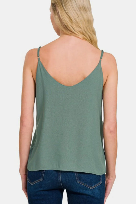 Zenana Two Layered Spaghetti Strap Cami c64e8b27-c072-4d01-a29c-165559b2ba3f-Max