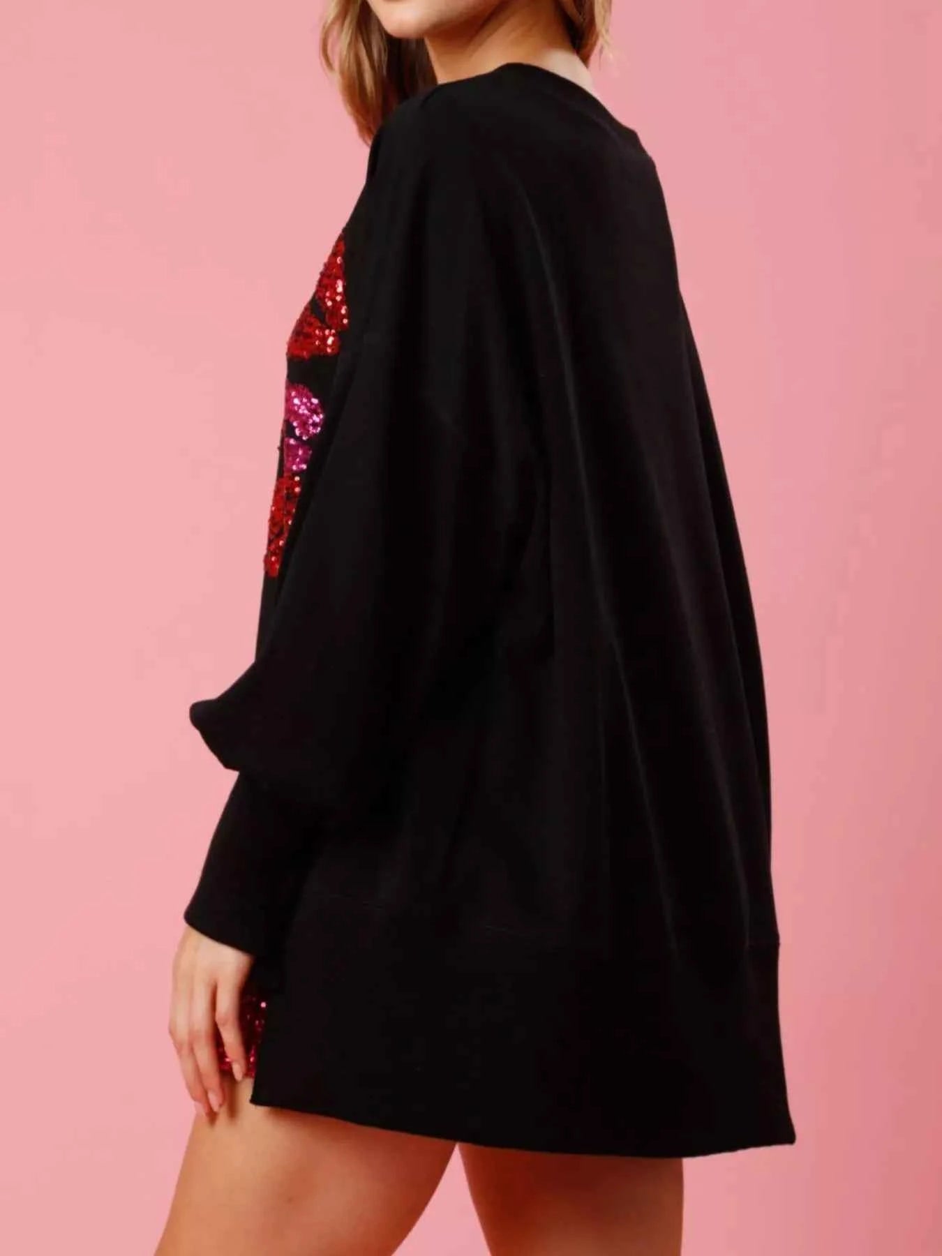 Lips Round Neck Dropped Shoulder Sweatshirt c64fc00f-9d18-4dd8-894b-c3dd7a6ab849-Max-Origin