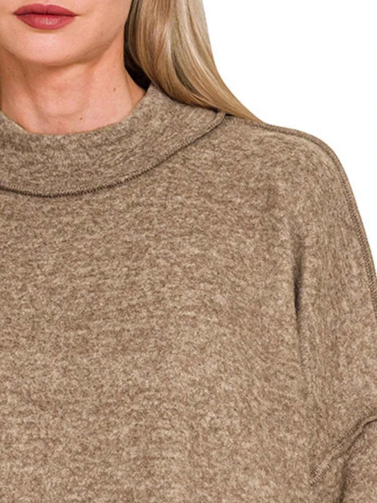 Zenana Brushed Melange Hacci Cropped Sweater c65ce8f7-9b82-4ef6-bb61-300e04fd0f46-Max-Origin