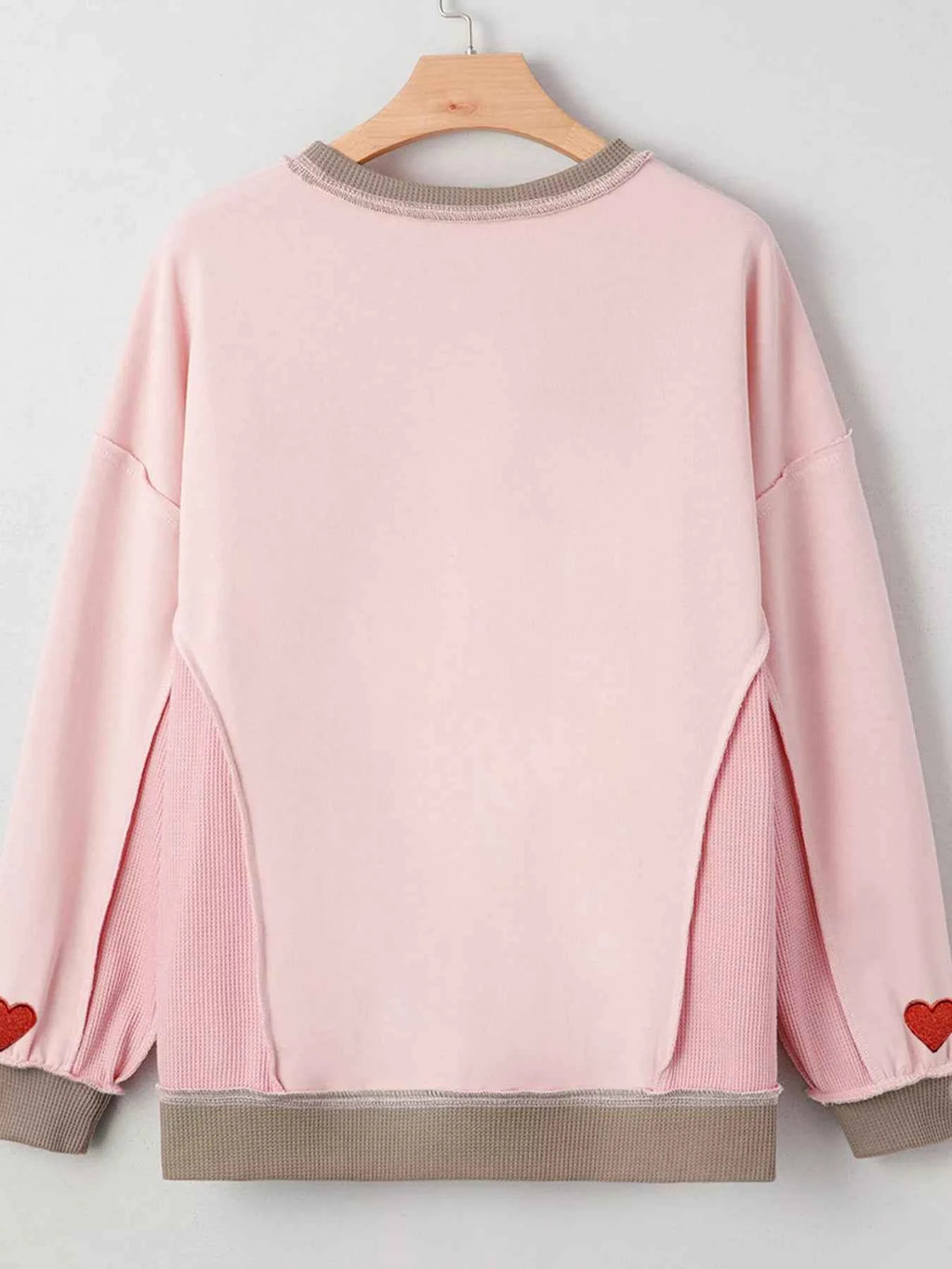 Color Block Patchwork Lovers Embroidered Letter Sweatshirt c66191588e604d3aa49cb43e391b9652-Max-Origin