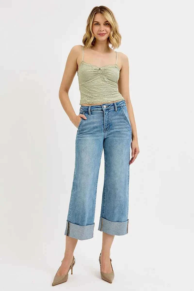 RISEN Full Size Tummy Control High Rise Ankle Wide Cuffed Jeans Plus Size c66b0336688e4ae4b857c9a1203609c3-Max-Origin