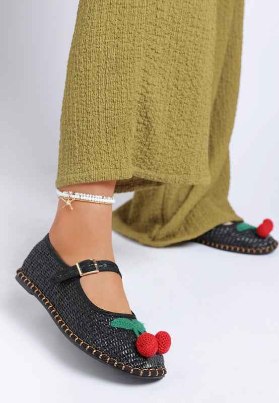 Brunch Date Cherry Accent Mary Jane Flats c67d68ae-b88e-424e-9e18-3fbf716f75f2