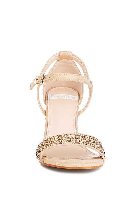 Navoli Rhinestones Embellished Sandals c6e52ea3-a080-4bb0-943e-05a629873f27