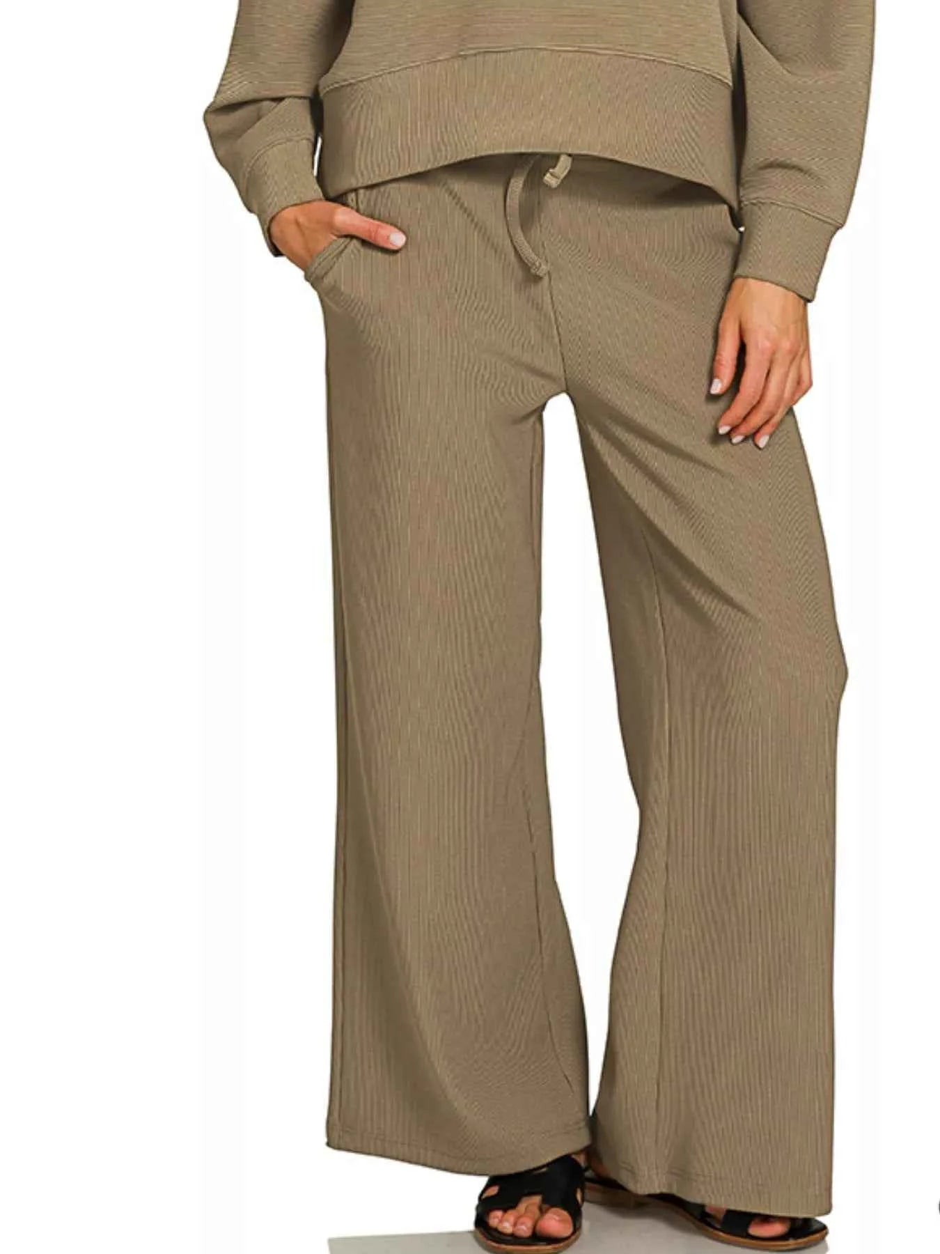 Zenana Ribbed Round Neck Pullover and Drawstring Pants Set c6efbf3d-22af-4d5f-aeb9-56c65f22c832-Max-Origin