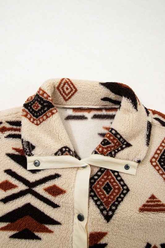 Western Aztec Fleece Half Zip Sweatshirt c6f5e06b-4865-4117-b3cd-7710e181fe21