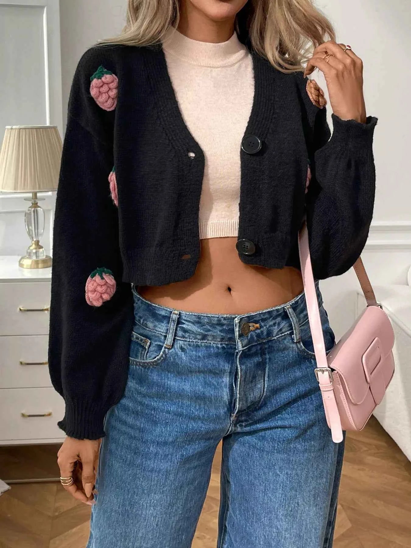 Strawberry Cropped Button-Up Cardigan c70d3848-7255-4f0e-b165-d71f00a9266d-Max-Origin