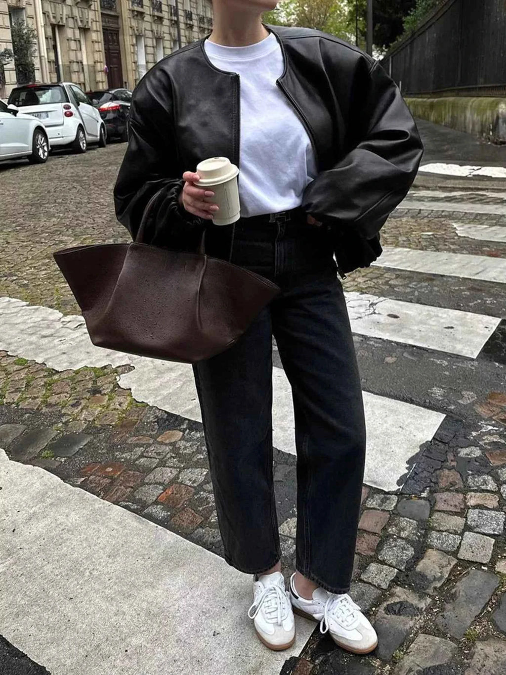 Zip Up Leather Bomber Jacket c71f2758c1574b5da7ff43e233c37d79-Max-Origin