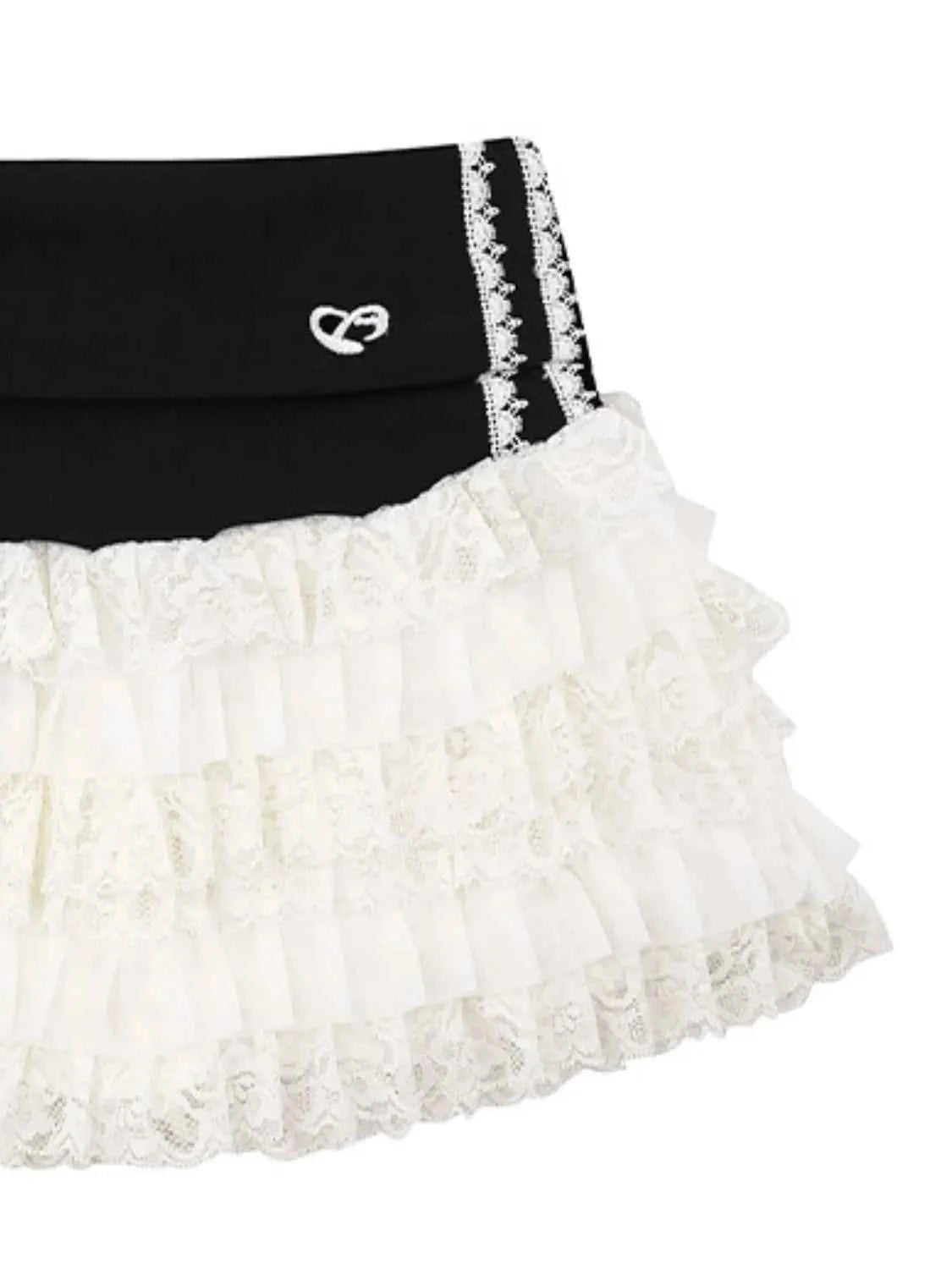 Layered Tulle Mini Skirt with Contrast Waistband c72c908b-f42e-49d1-8bef-ad1db5dc0f76-Max-Origin