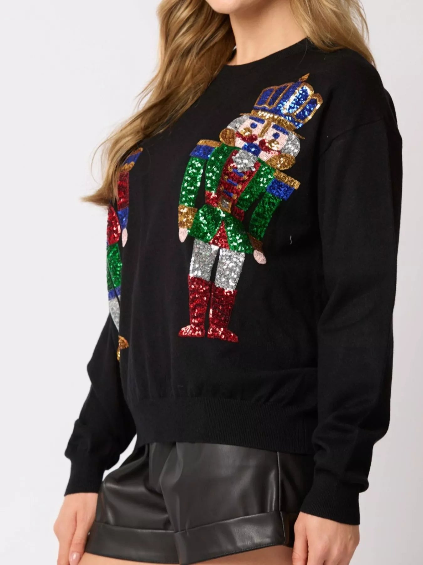 Sequined Nutcracker Long Sleeve Sweatshirt c7396798-06e0-46c4-a7fc-ec05c4b44d48-Max-Origin