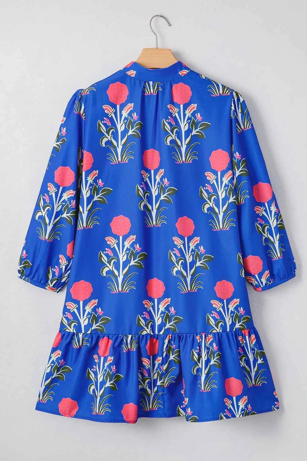 Floral Print Long Sleeve Ruffle Hem Dress c7609461-0afe-4fb0-b510-3921eb760ecf-Max-Origin