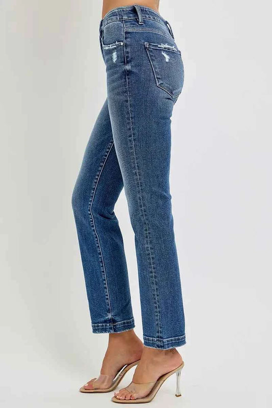 Full Size Tummy Control Elastic Band Mid Rise Straight Jeans Plus Size c780c522488347f5911d44a43eae72cd-Max-Origin