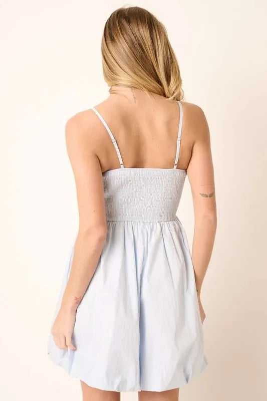 Ruched Detail Bubble Hem Mini Dress c7bcf955-86a7-4295-bad0-0c0d385dd0ee-Max