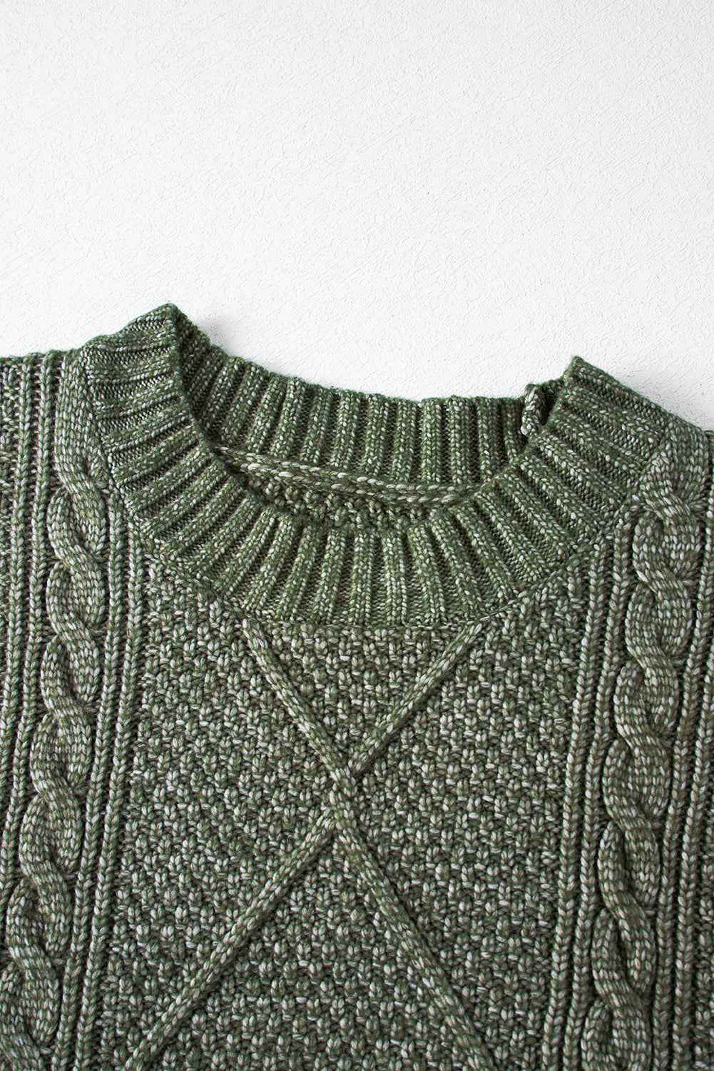 Oatmeal Cable Knit Drop Shoulder Loose Fit Sweater Dress c7c0ab074d56074b