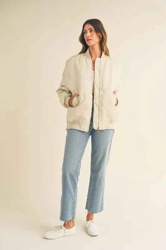 MABLE Back Ruched Utiltiy Bomber Jacket c7cf70dff8f04aef9bad5ee1a8b6a2cd-Max-Origin