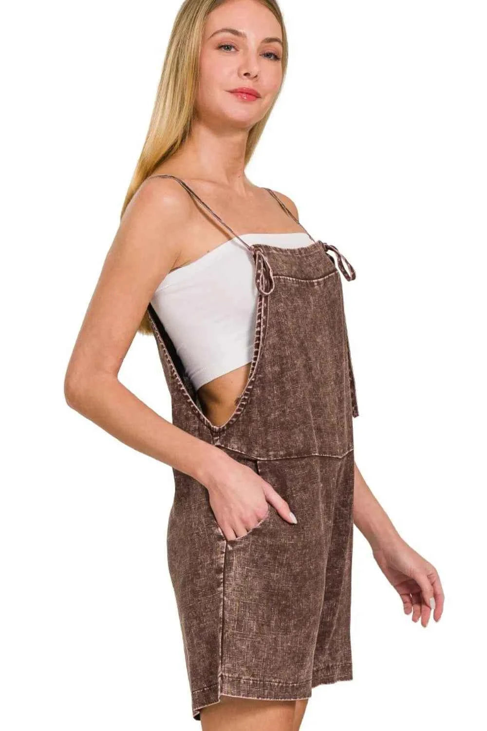 Washed Linen Knot Strap Rompers c80117c8-a3d8-4416-94a1-283d83fcaee2-Max-Origin