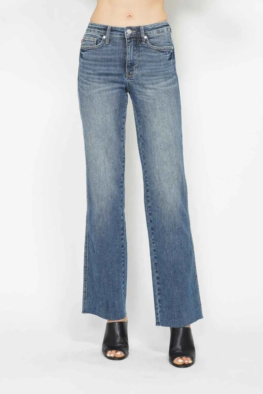 Judy Blue Full Size Tummy Control Straight Jeans Medium c80cd56d-b63e-4fdc-981c-4f22270f7f51-Max