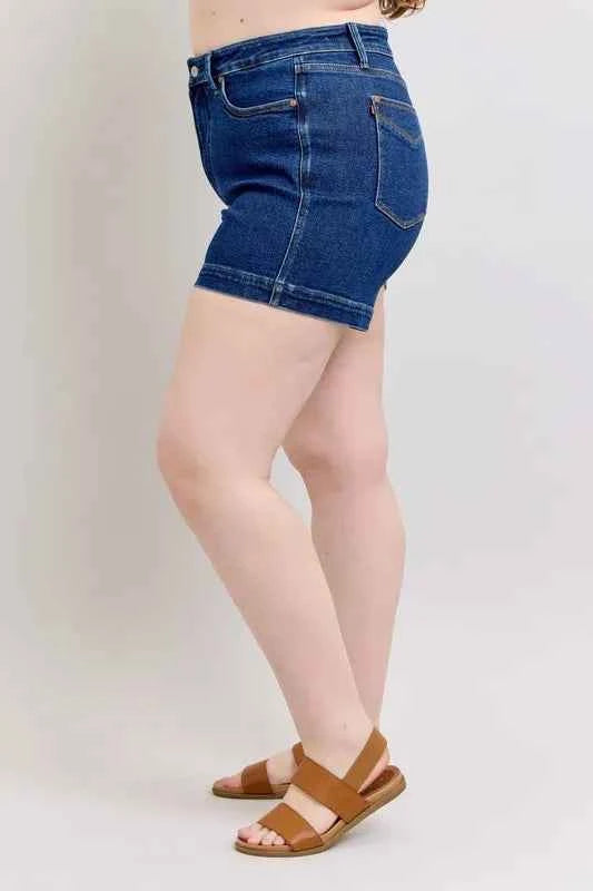 Judy Blue Plus Size High Waist Tummy Control Denim Shorts c815b880-efe5-449c-a882-095151ed550a-Max
