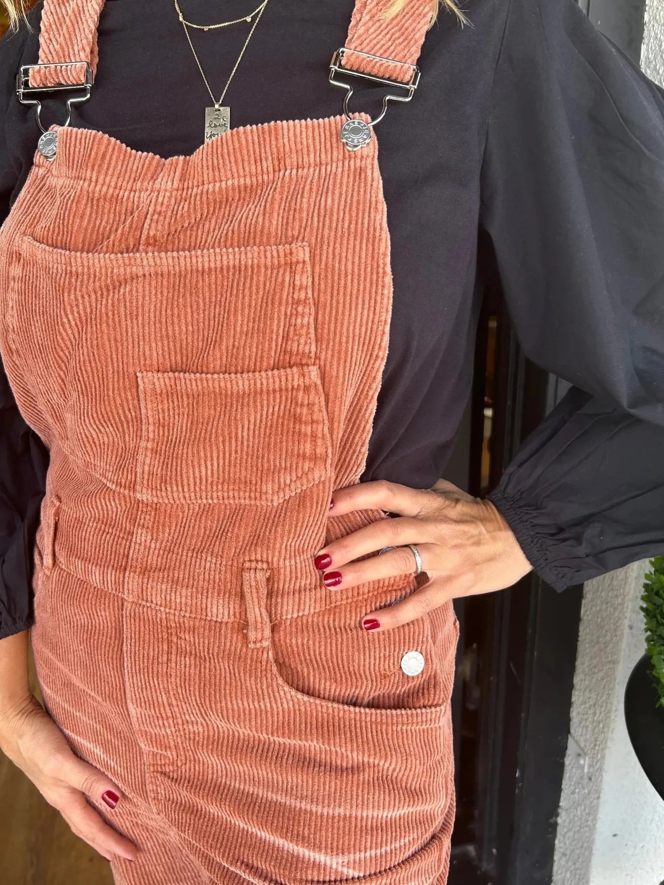 Distressed Wide Leg Corduroy Overalls c81b3b09e60844d5913e8c67b7e0aa0a-Max-Origin