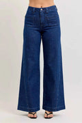 Judy Blue High-Waisted Retro Wide Jeans with Patch Pkts & Twisted Seams DK c81f7df5-fdc4-4b35-864e-6a3b460d6ece-Max-Origin