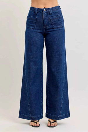 High-Waisted Retro Wide Jeans with Patch Pkts & Twisted Seams DK c81f7df5-fdc4-4b35-864e-6a3b460d6ece-Max-Origin
