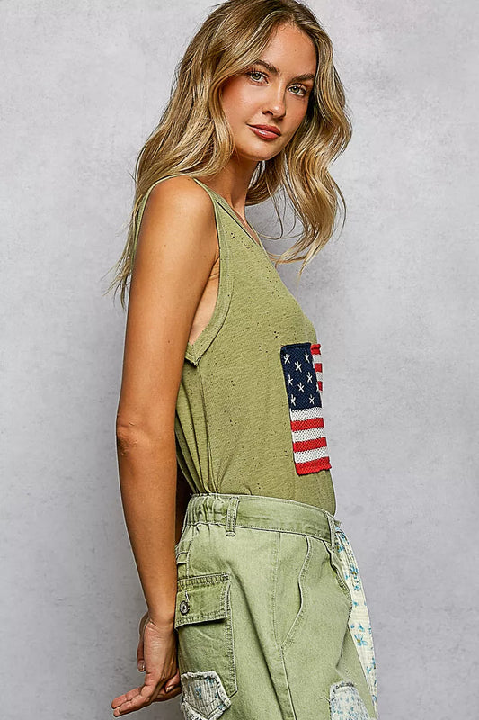 V-Neck Ribbed Tank with American Flag Patch and Star Back Patch c838c23b-5bab-4b04-9d6b-77c5cd72980c-Max-Origin