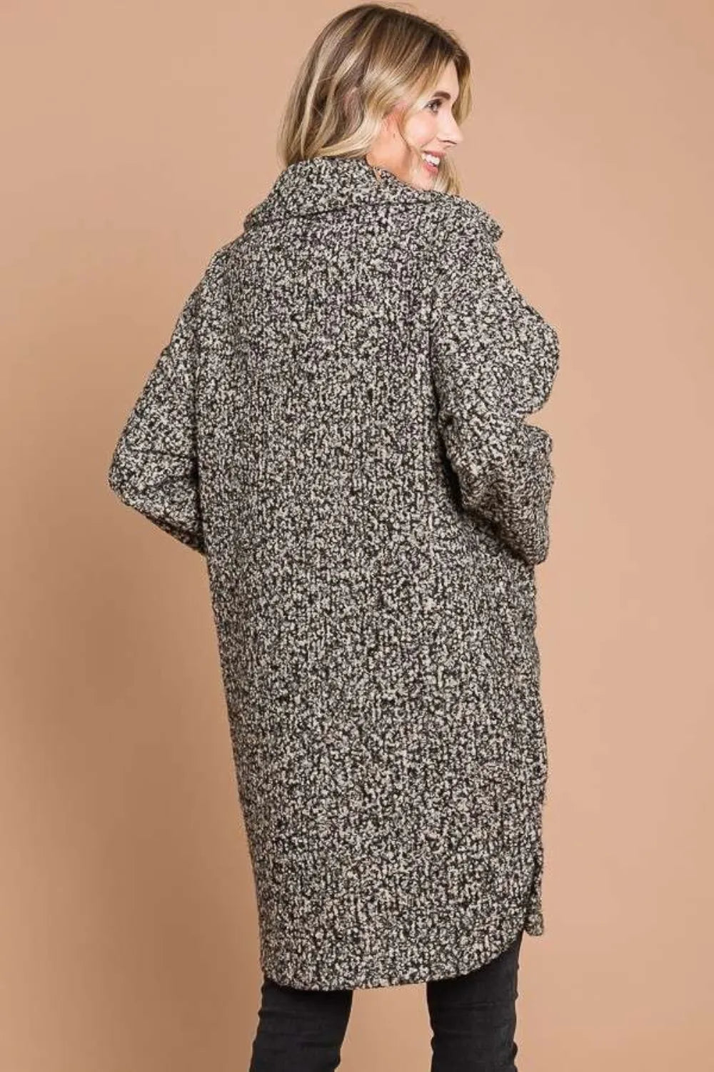 Culture Code Full Size Lapel Collar Double Breast Teddy Coat c85b6cb4-b6e1-482f-966c-5ee18d4c41ec-Max
