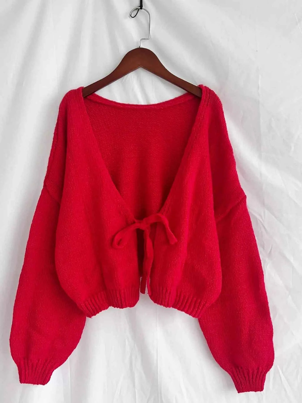 Chunky Knit Tie-Front Cardigan c865a979093b445cb69033b3956d2178-Max-Origin