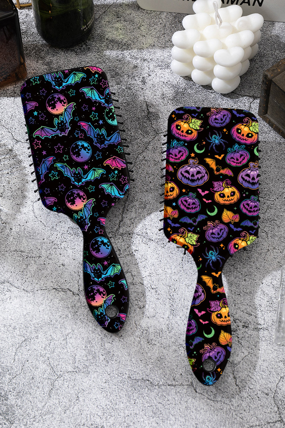 Black Spooky Halloween Pumpkin Air Cushion Comb c86f97c4256c2e22