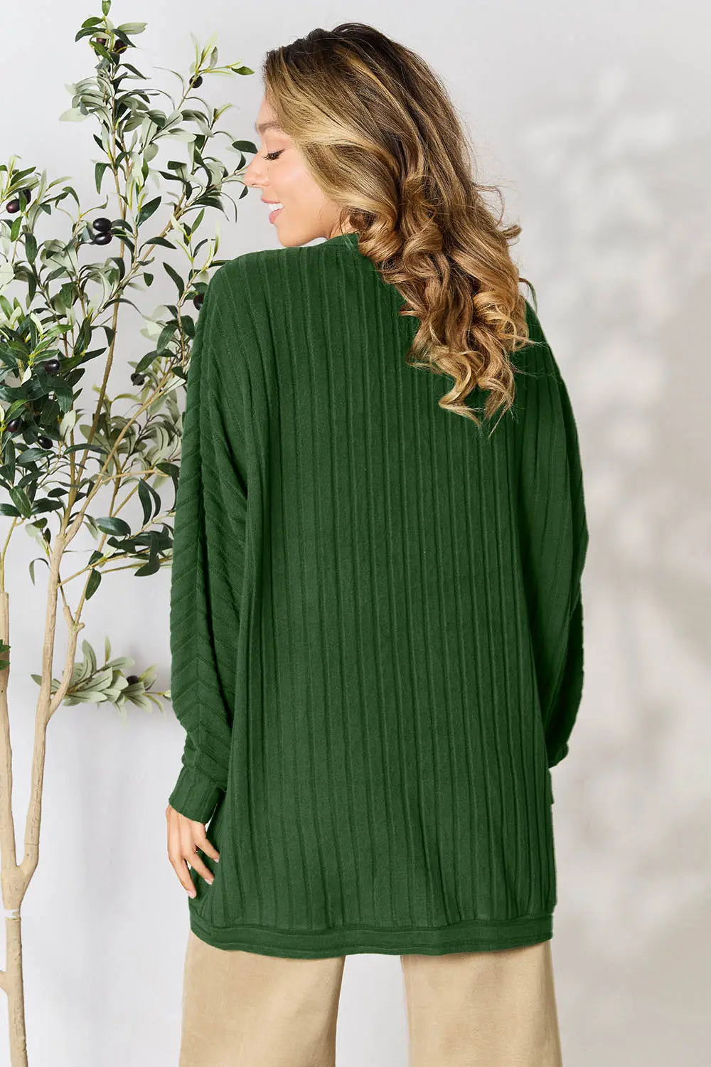 Basic Bae Full Size Ribbed Cocoon Cardigan c8741907d9a34b6ab1d93f73fc8b4dc1-Max