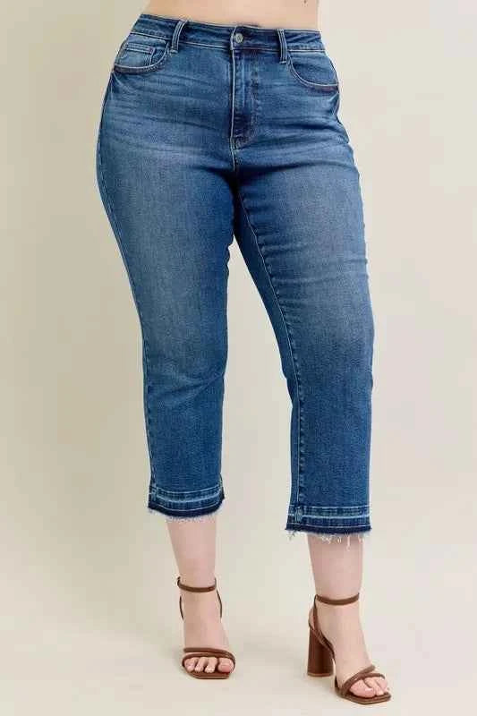 Judy Blue Full Size Hw Vintage Wash Release Hem Kick Flare Jeans Plus Size c8b4cbd0-98d9-4d02-a2ed-d252d46e34bf-Max-Origin