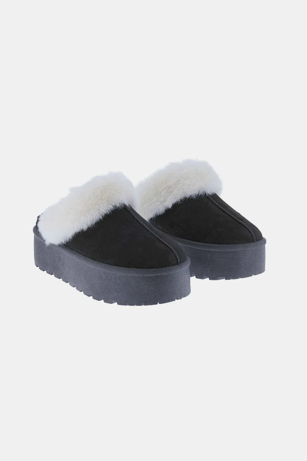 Weeboo Thick Bottom Fur Trim Snow Slippers c8b523d5-9911-4c23-8140-be89eea110bf-Max