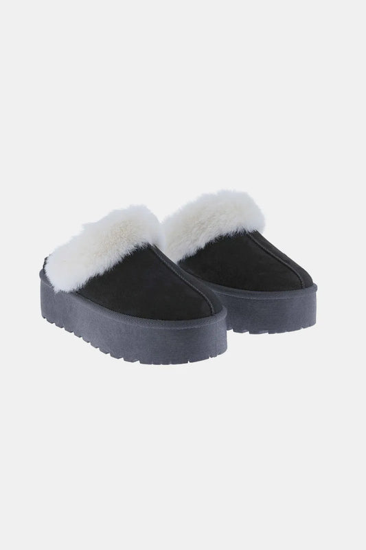 Weeboo Thick Bottom Fur Trim Snow Slippers c8b523d5-9911-4c23-8140-be89eea110bf-Max