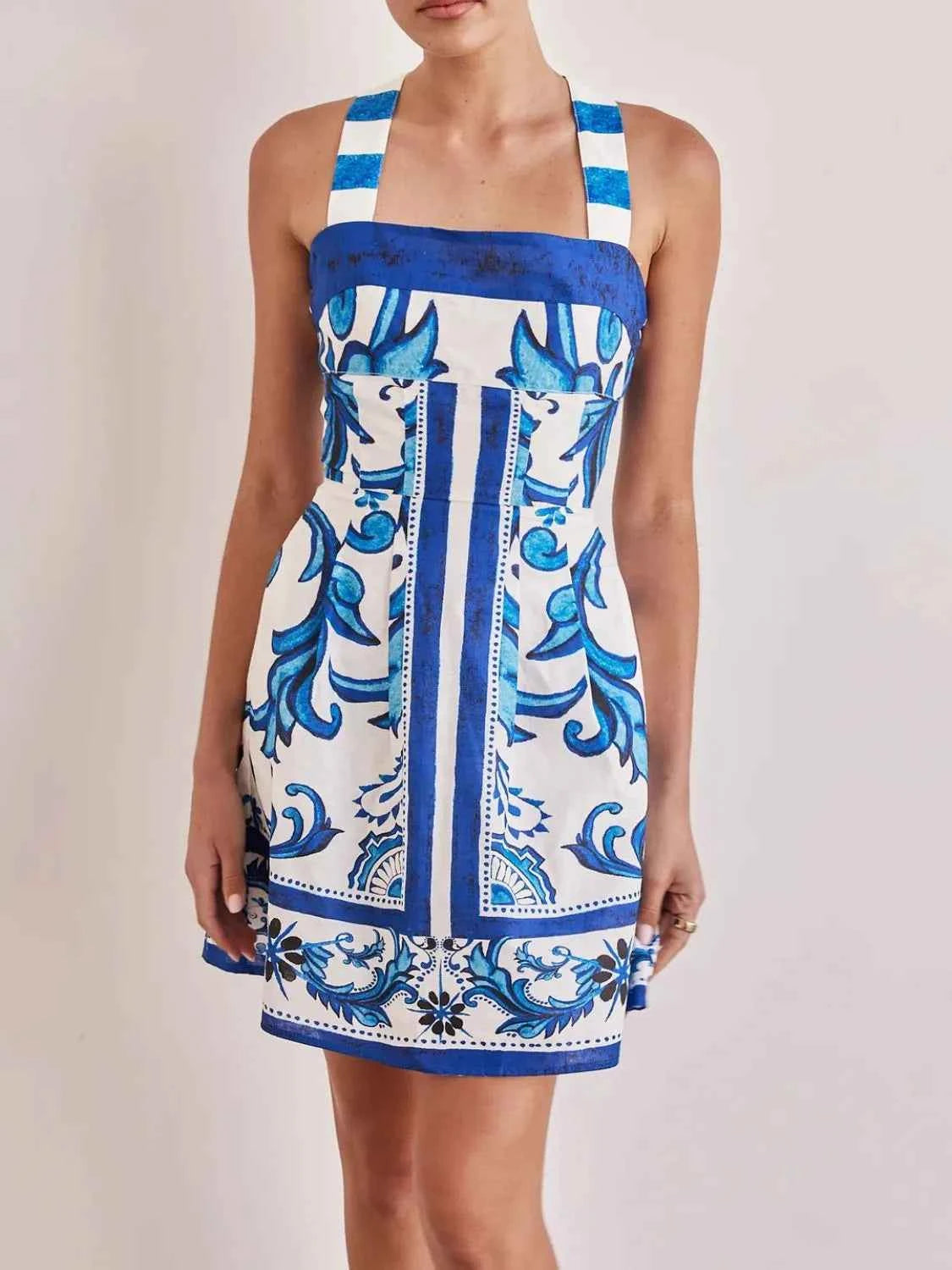 Printed Square Neck Midi Dress c8efa205-0127-4c07-9497-7751ea2b77d9-Max-Origin