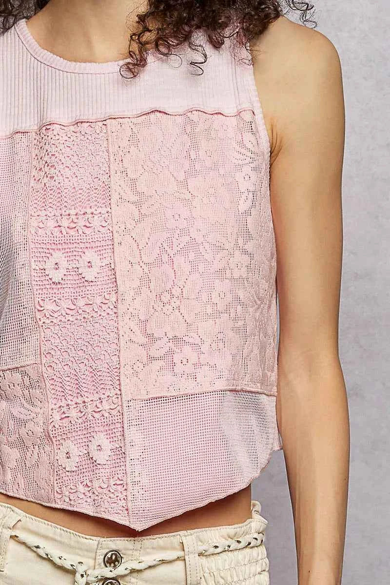 POL Ribbed Round Neck Cropped Tank with Lace Detail c8f20b4d-df4c-4b20-aee2-d68aa18f6998-Max-Origin