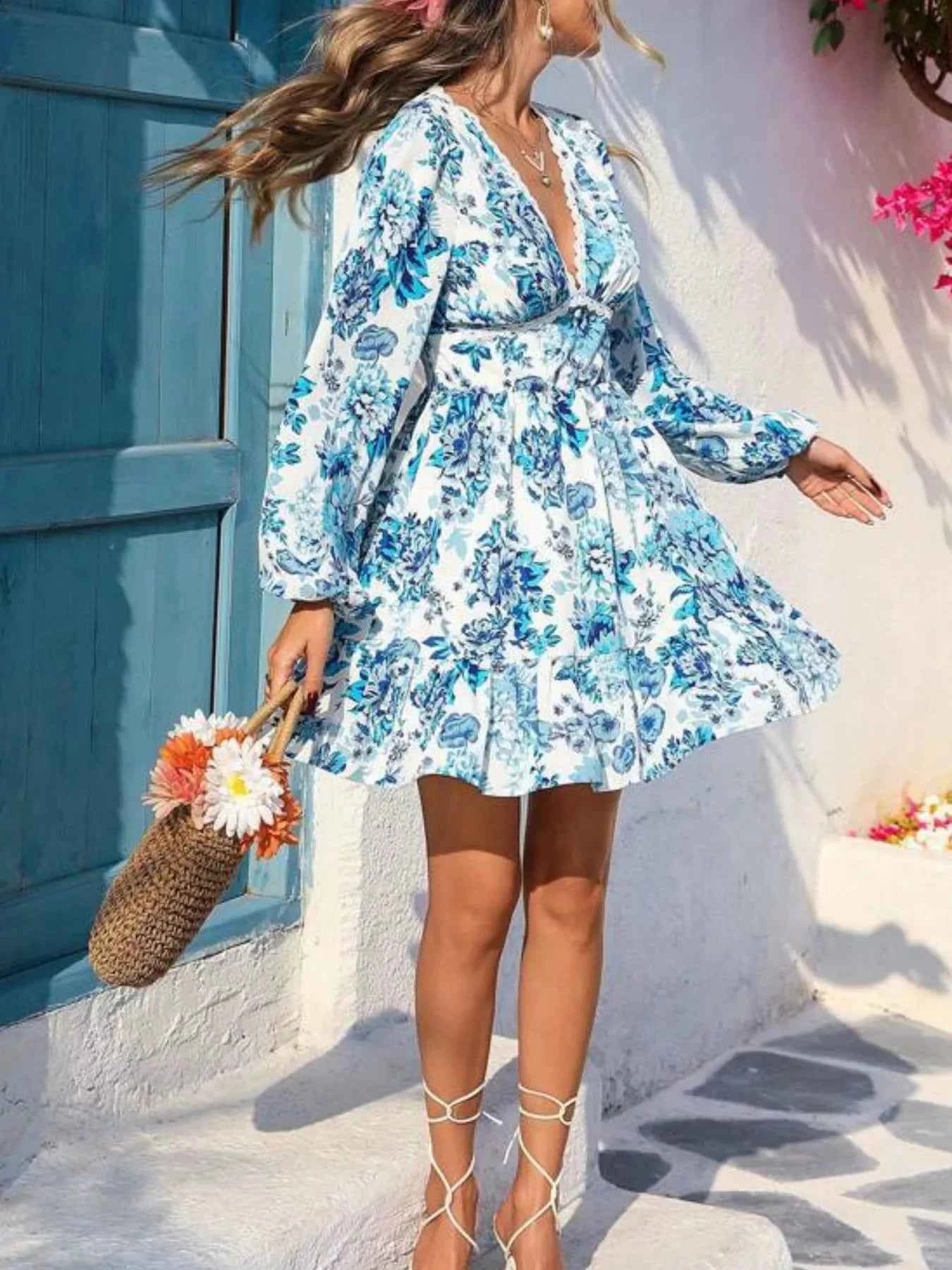 Full Size Floral V-Neck Long Sleeve Dress Plus Size c8f97449-f184-4566-bd30-8584ad4fbb24-Max-Origin
