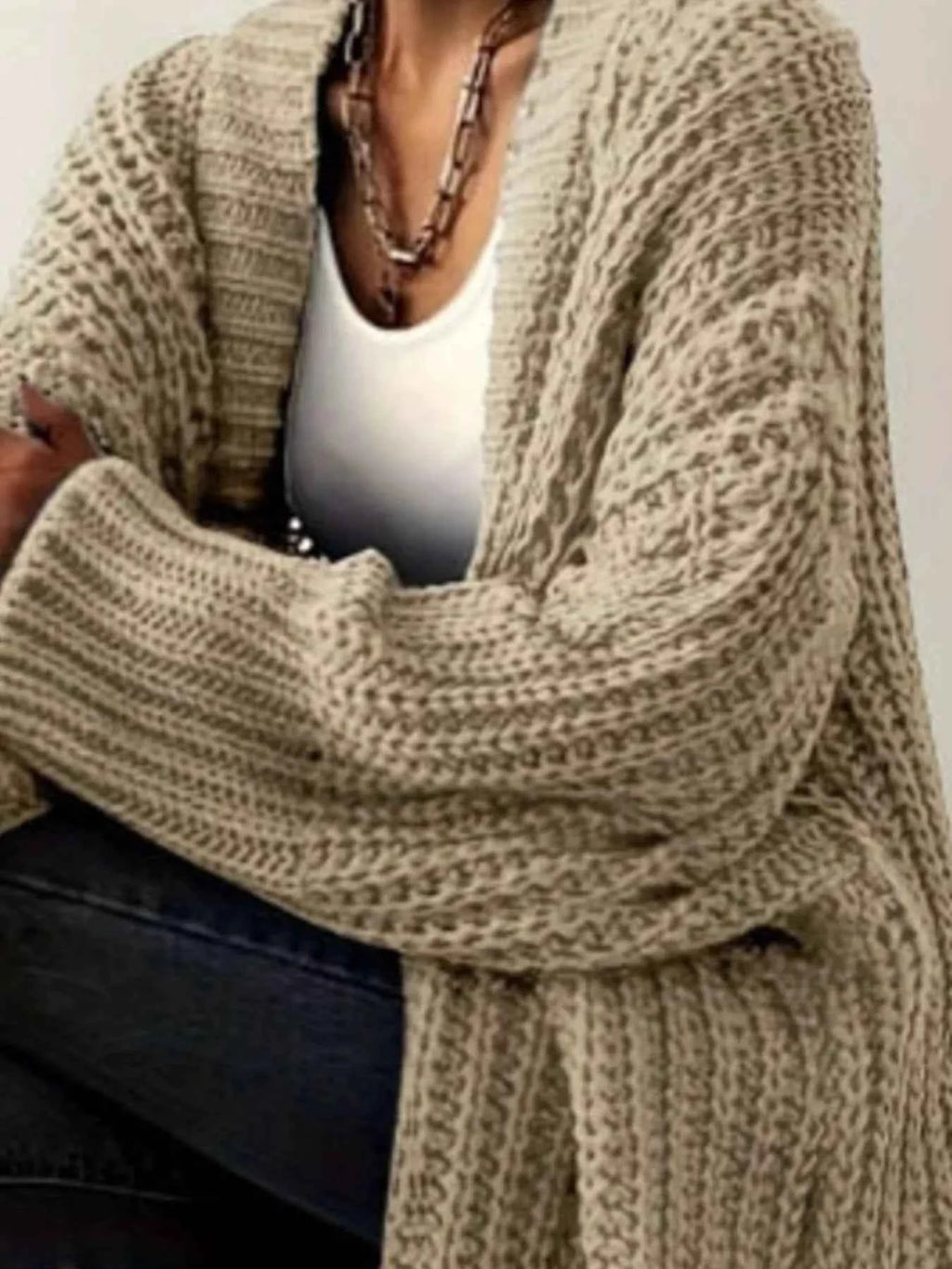 Chunky Knit Open Front Cardigan c8fe2290-290c-4feb-95ab-3d93c5f197ec-Max-Origin