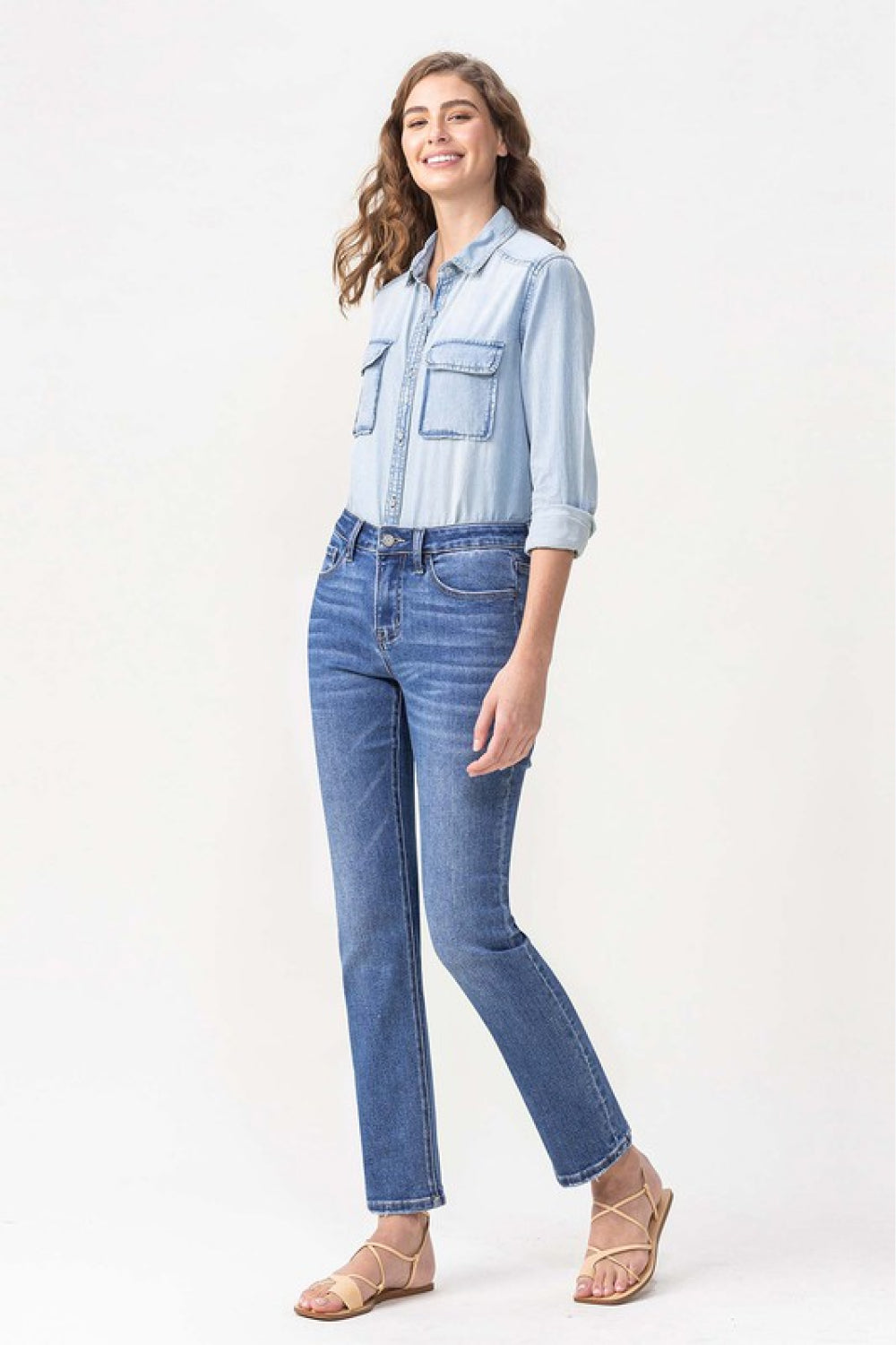 Lovervet Full Size Maggie Midrise Slim Ankle Straight Jeans c913c5b49e6743be9f15042a00c03f84-Max