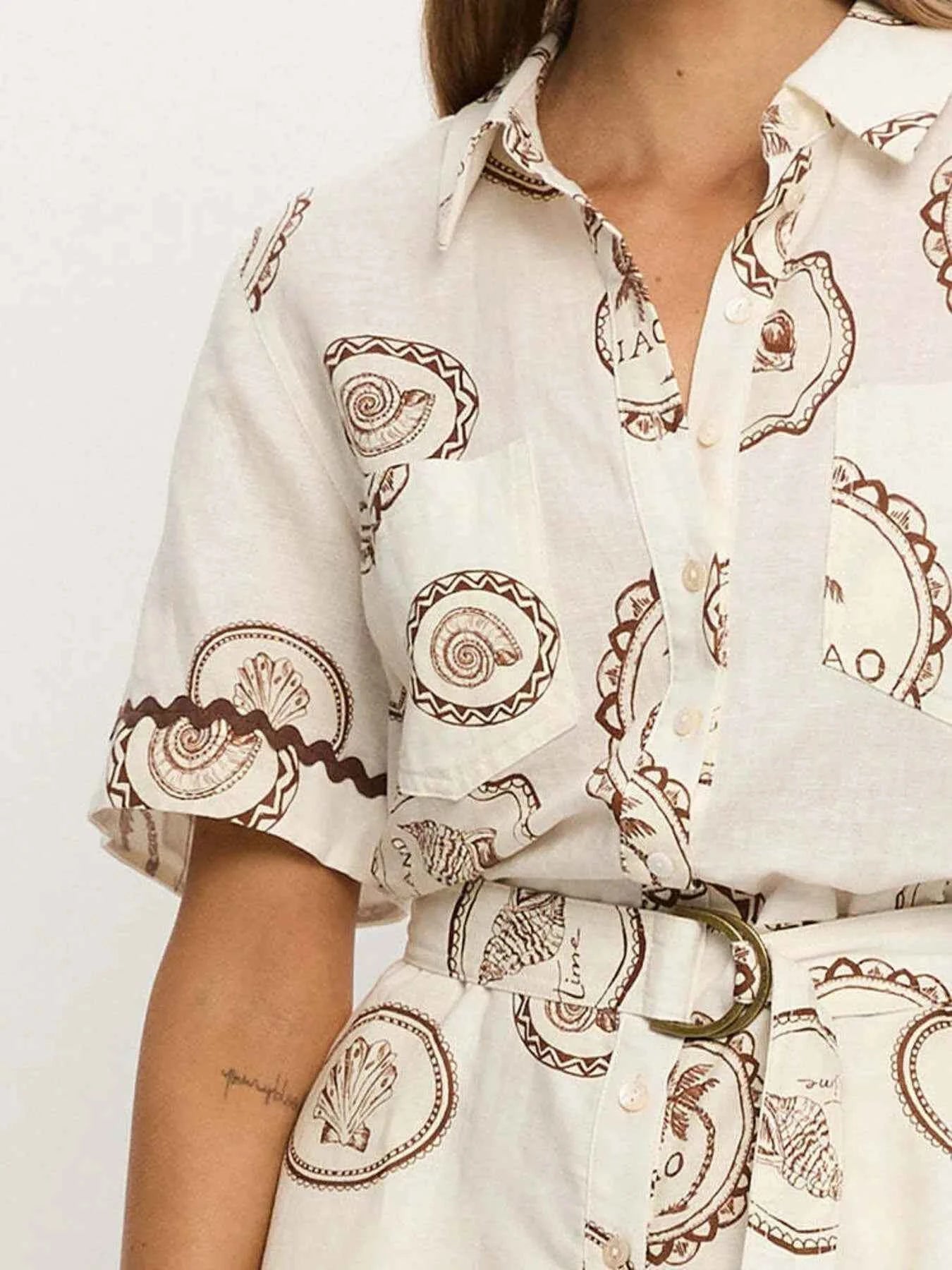 Printed Button-Up Half Sleeve Romper c9209854-cb9b-4631-ab04-97ff87621606-Max-Origin