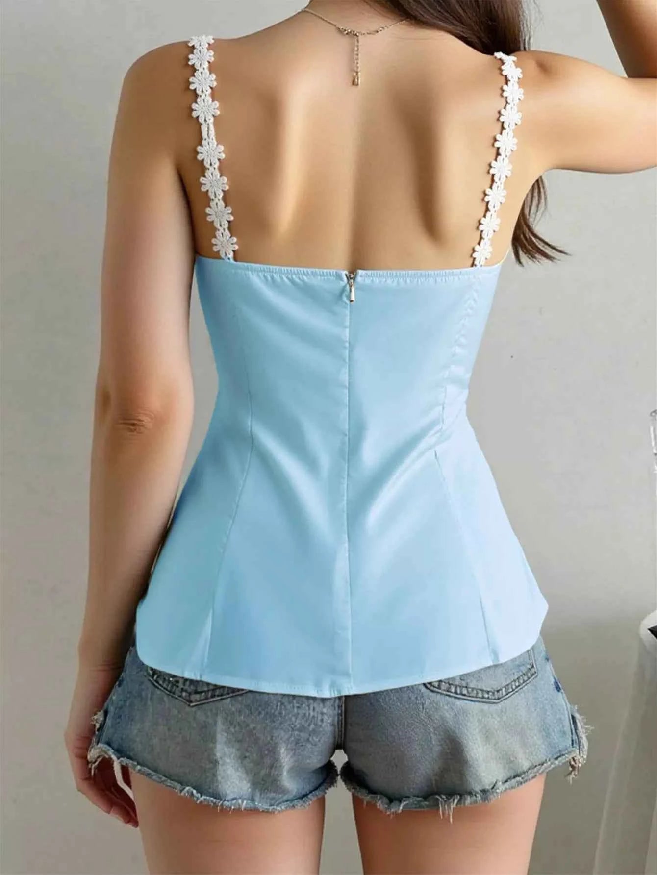 Flower Trim Slit Cami c927f912-e89d-40ca-8bd7-50f71ba86246-Max-Origin