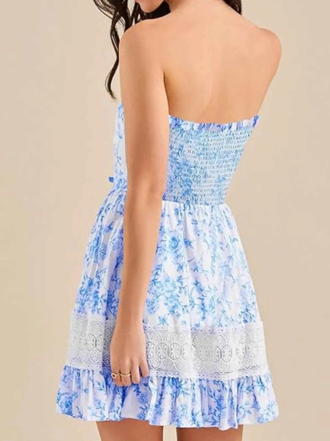 Ruffled Hem Printed Tube Dress c92d429c-ab52-47e7-bc01-967b8c5d44c4-Max-Origin
