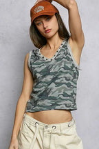 POL Studded Camouflage V-Neck Cropped Tank c92d4a89-dd03-4b6d-b973-a5083f9e1728-Max-Origin