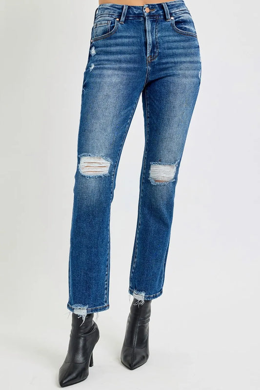 Full Size High Rise Distressed Crop Straight Jeans c9317ca6-e2f3-49c9-b230-a9eddf2ef7bb-Max