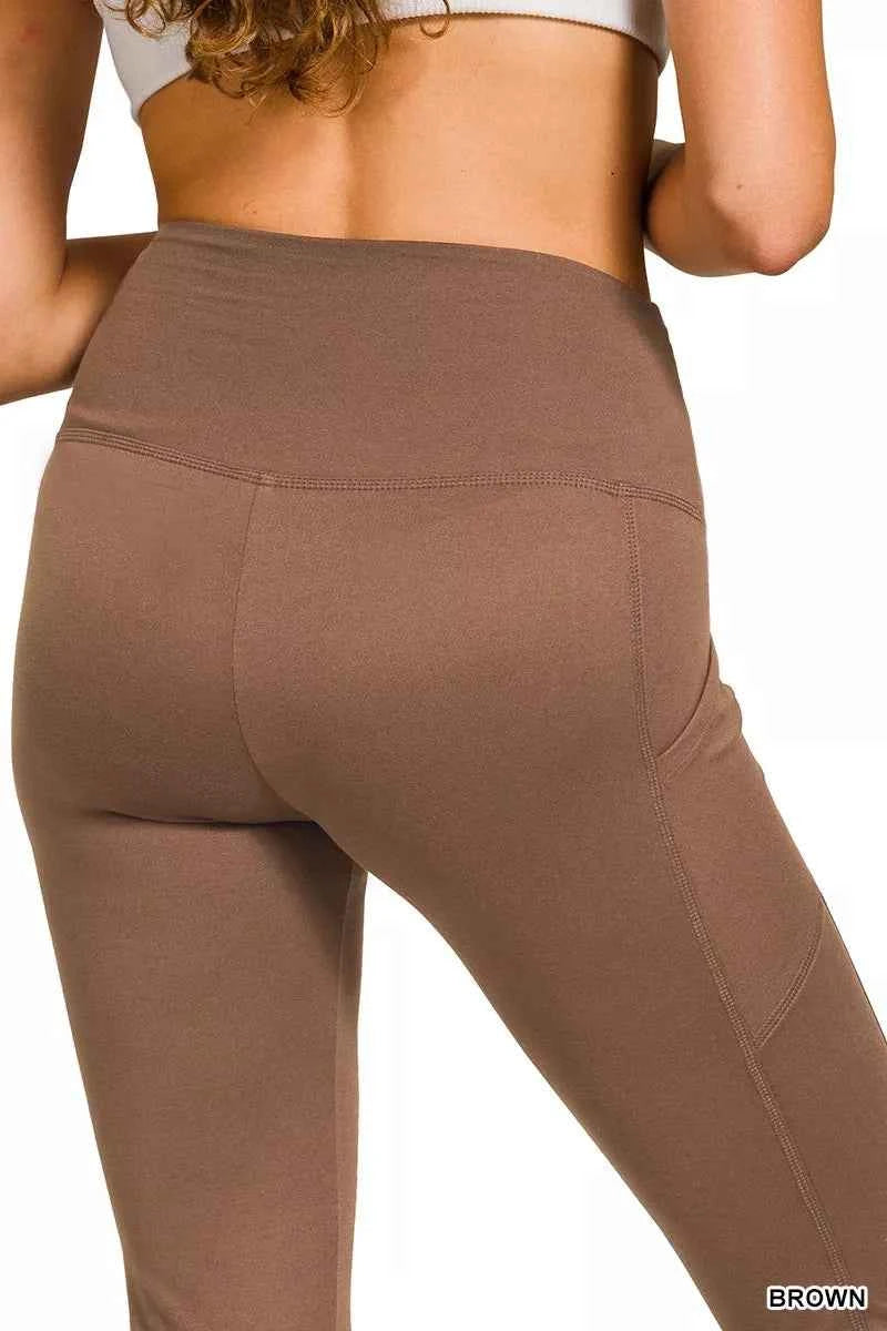 Zenana Brushed Dty Microfiber Flare Pants c93d3cc2d99449df877b5d936bead0de-Max-Origin