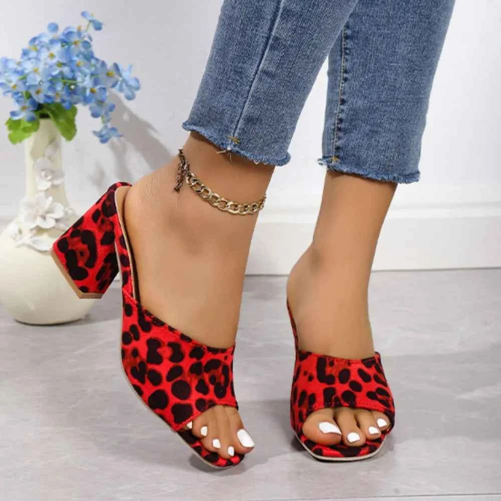 Leopard Block Heel Suede Sandals c93f966c-4c81-4138-9a2f-68b0217f49ea-Max