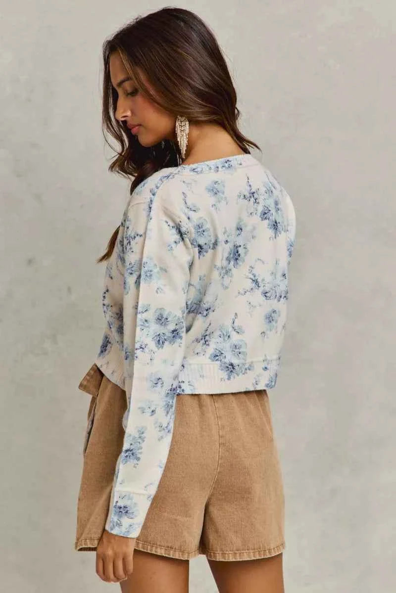 Vintage Floral Print Button Down Sweater Cardigan c961bde9958249528c7b5ef8ee615735-Max-Origin
