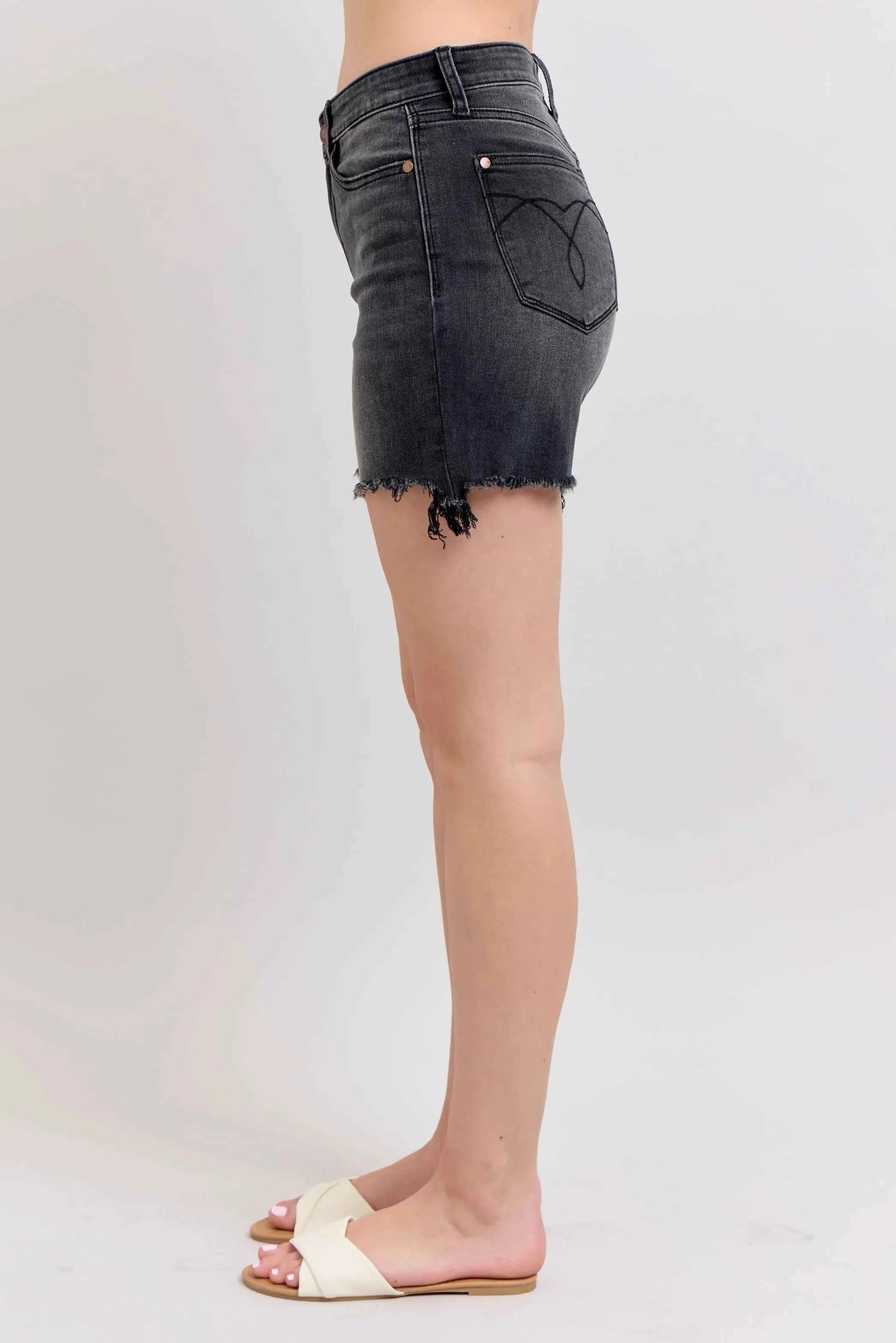 Judy Blue Full Size Long Cut Off 2 Button Dad Denim Shorts Plus Size c96f8c22c64a4d03b4244025e3b4f14b-Max-Origin